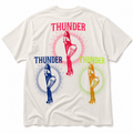 【THUNDER】 BUNNY GIRL マルチプリント 一点物TEE