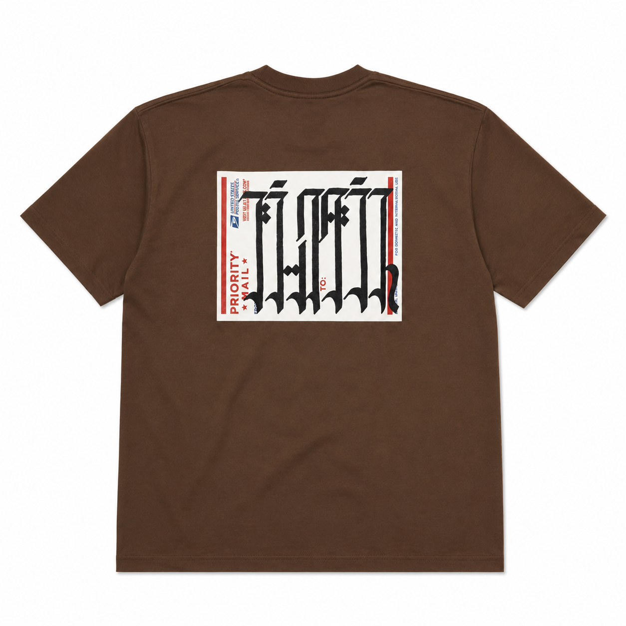 【山田丸】BLACK DALLAS "USPS" TEE ブラウン