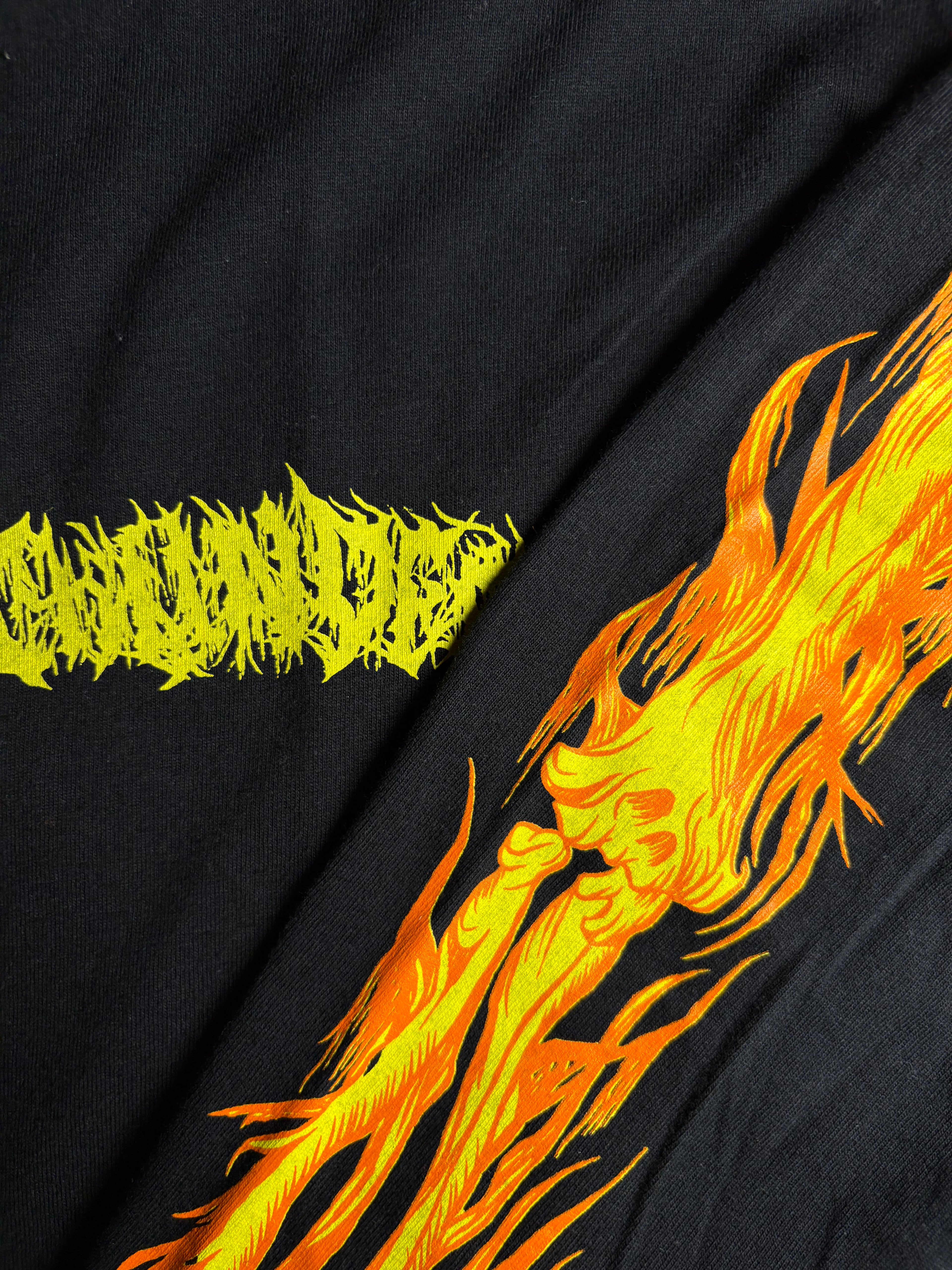 【THUNDER】DENSE "BONE AND FLAMES" 1点物TEE 【XLサイズ】