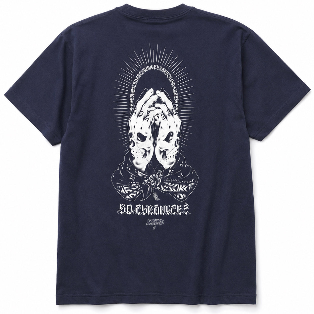 【USUGROW】BLACK DALLAS "BD CHRONICLE" TEE ネイビー