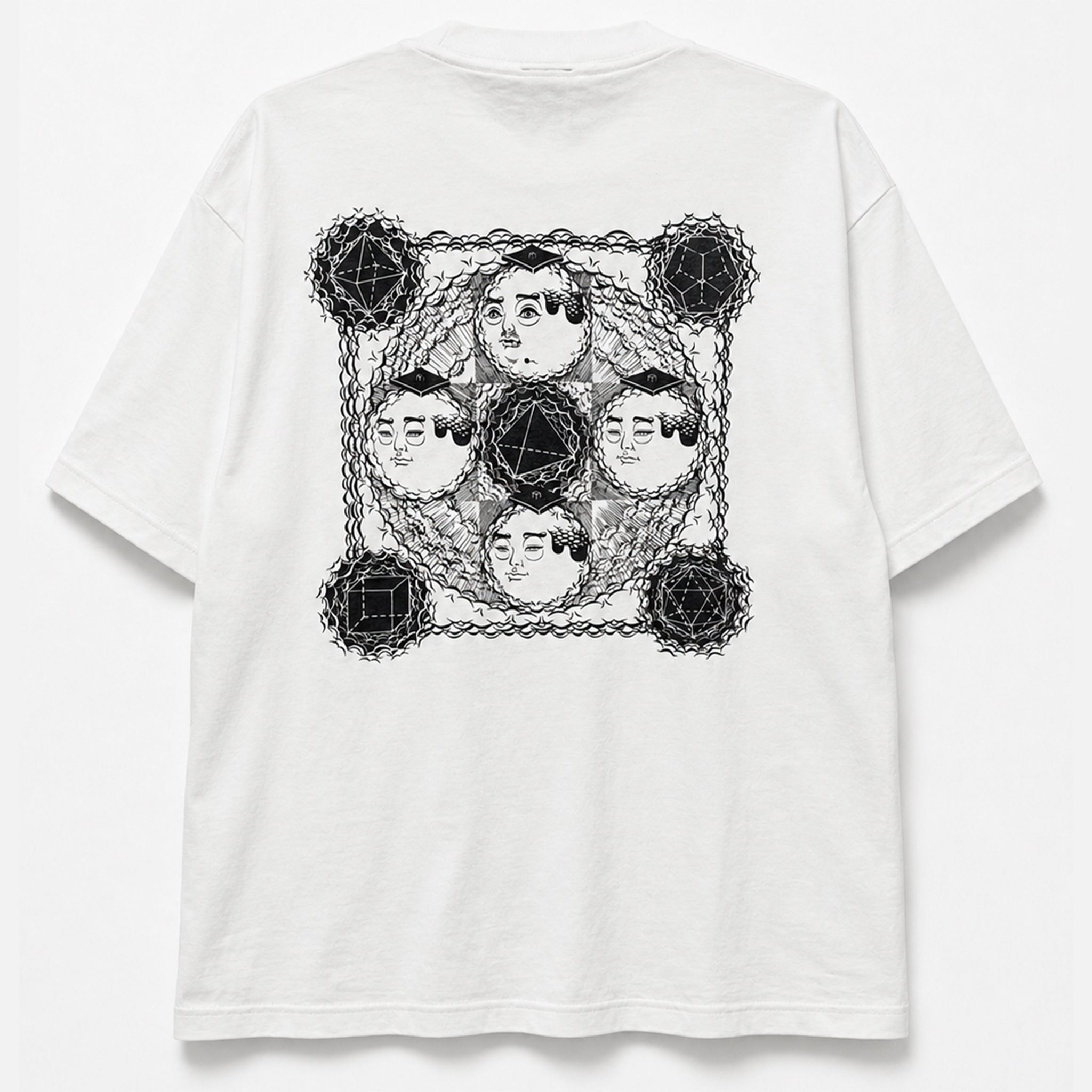 【えすう】BLACK DALLAS "プラトン曼荼羅" TEE ホワイト