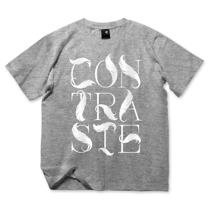 【USUGROW】CONTRASTE TEE グレイ【予約商品】