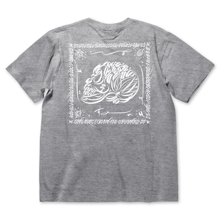 【USUGROW】 LIFE SKULL TEE グレイ【予約商品】