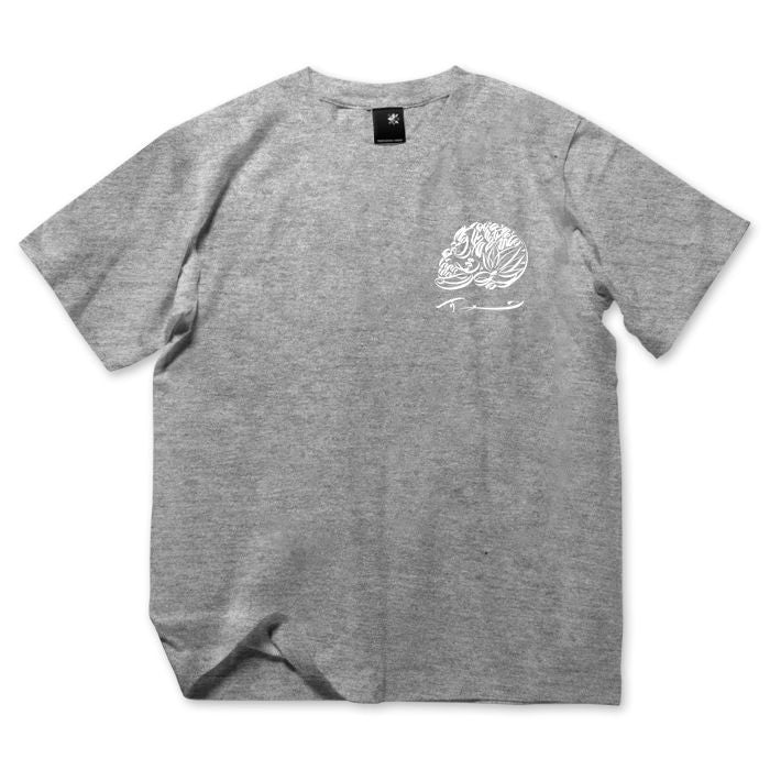 【USUGROW】 LIFE SKULL TEE グレイ【予約商品】