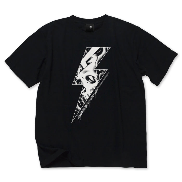 【USUGROW】RIDE THE LIGHTNING TEE ブラック【予約商品】
